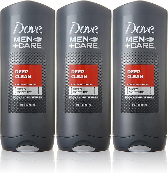 دوف غسول دوف Men+Care للجسم والوجه، تنظيف عميق، 13.5 أونصة (عبوة من 3) - Image 2